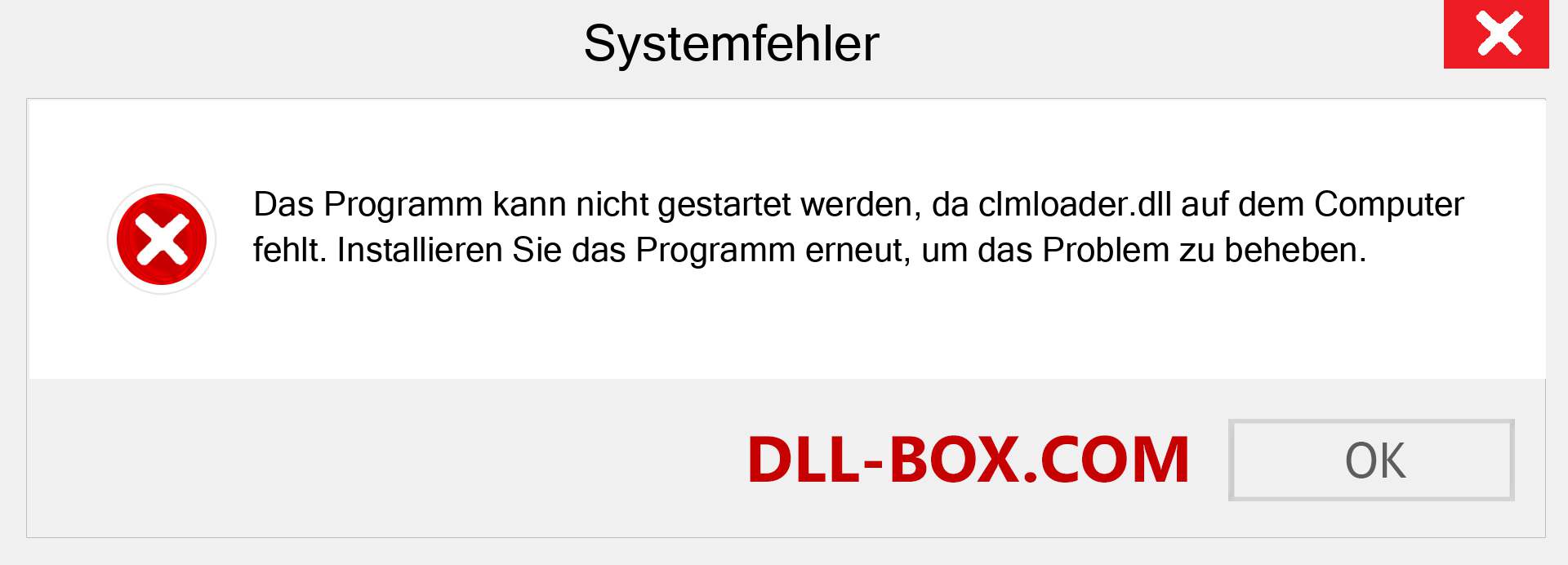 clmloader.dll-Datei fehlt?. Download für Windows 7, 8, 10 - Fix clmloader dll Missing Error unter Windows, Fotos, Bildern